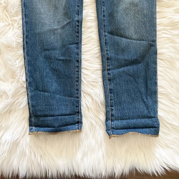 New Hudson Size 28 Natalie Midrise Slim Boyfriend Crop Jeans in MARGARITA - Picture 13 of 13